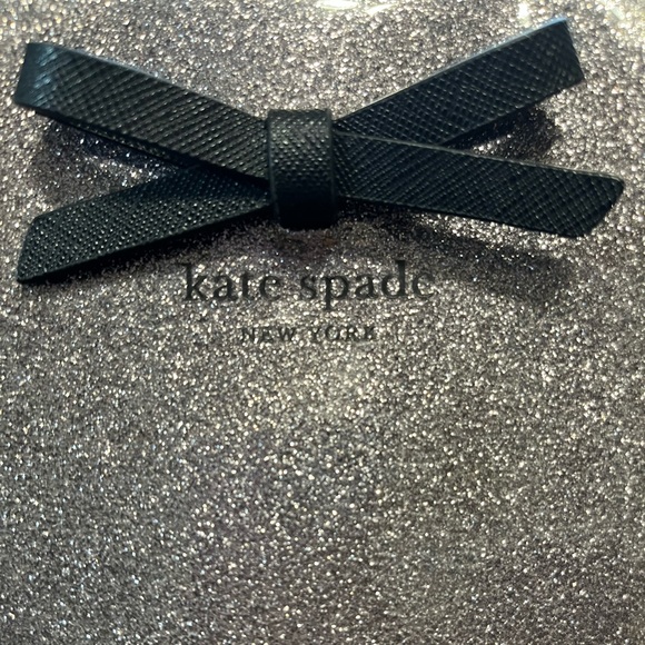 EUC Retail $398 Kate Spade NY Mavis Street Glitter Taden Tote Bag in Anthracite - Picture 5 of 13